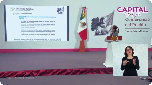 “Ya está en la ley”: Sheinbaum sobre denuncias por embarazo infantil