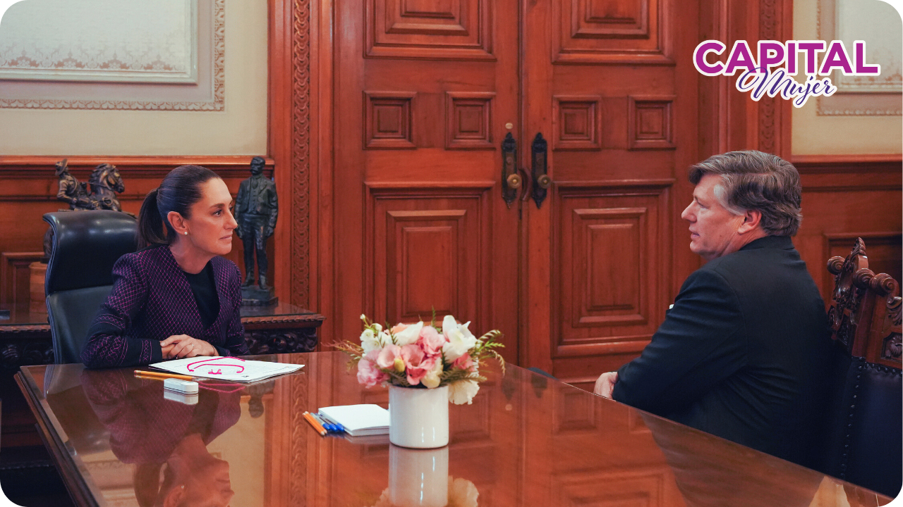 Fue de cortesía, dice Sheinbaum sobre reunión con Landau