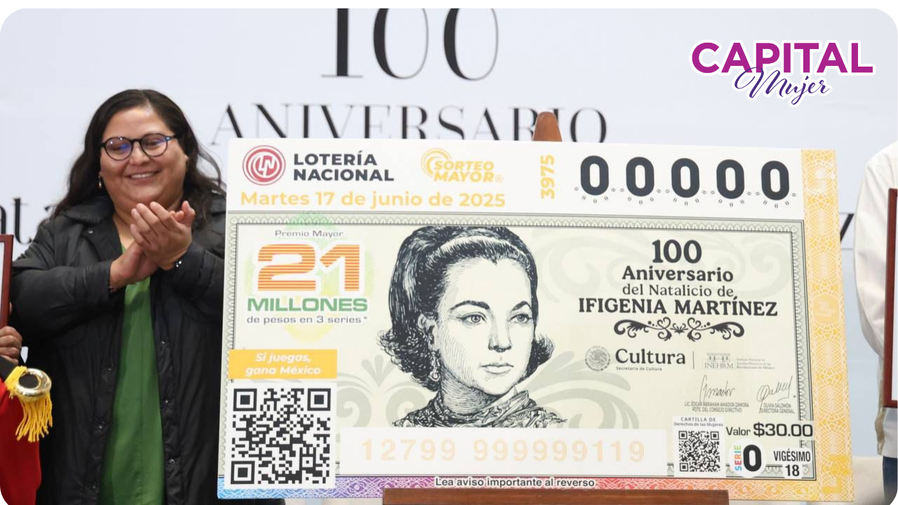 Lotería Nacional rinde homenaje a Ifigenia Martínez