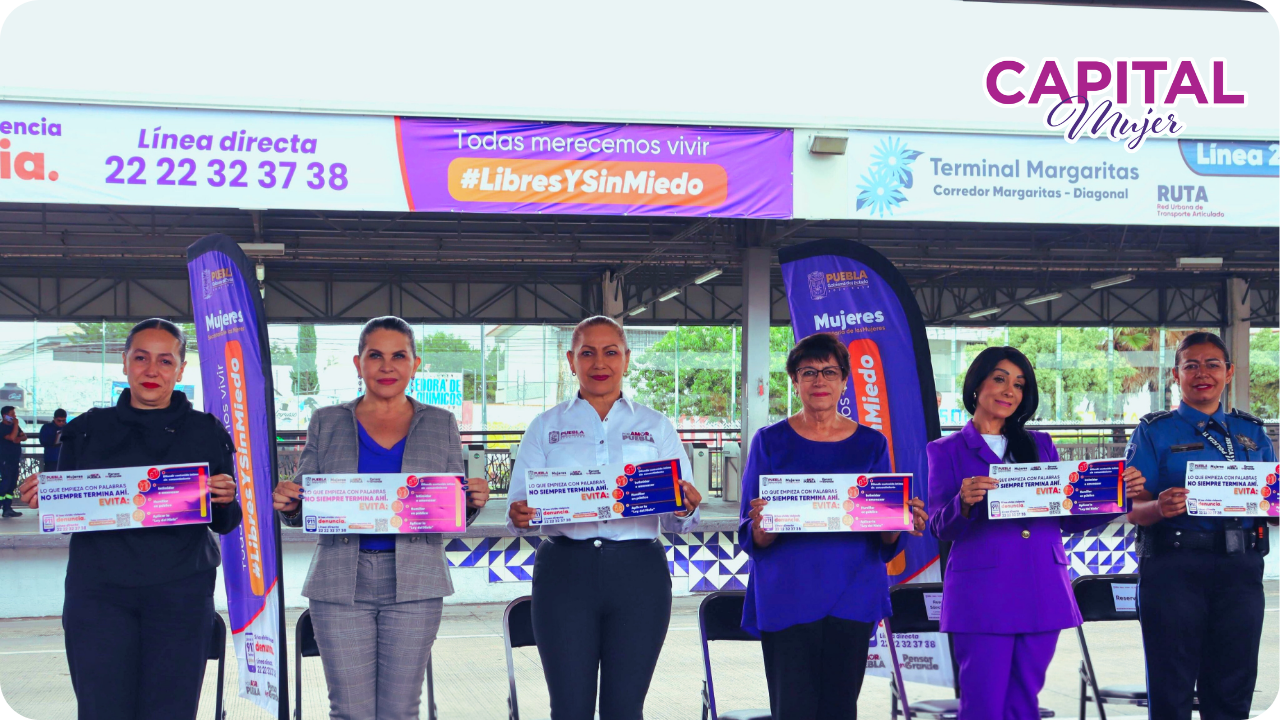 Puebla lanza campaña contra violencia en transporte público