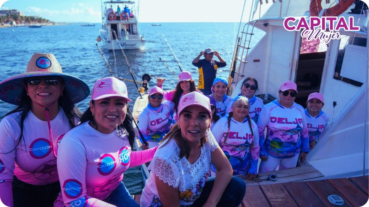 Mujeres al timón en el torneo de pesca La Diosa del Mar